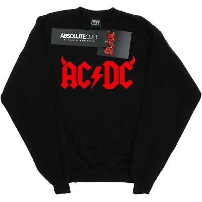 Absolute Cult AC/DC Horns Logo Sweatshirt - Herren Weiß 3XL Absolute Cult AC/DC Horns Logo Sweatshirt - Herren Weiß 3XL