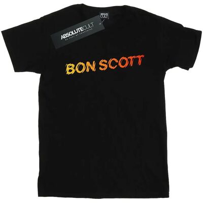 Absolute Cult Bon Scott Herren Zerschmetterte Logo T-Shirt - Weiß XXL Absolute Cult Bon Scott Herren Zerschmetterte Logo T-Shirt - Weiß XXL