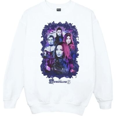 Disney Witte Descendants Groep Attitude Sweatshirt - Sweatshirt Disney Witte Descendants Groep Attitude Sweatshirt - Sweatshirt