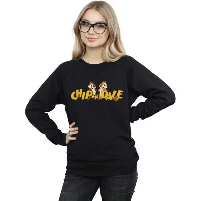Disney Chip And Dale Women's Sweatshirt - Black - Sweatshirt Disney Chip And Dale Women's Sweatshirt - Black - Sweatshirt
