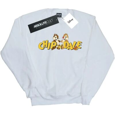 Bluza Disney Chip i Dale - Kobiety Biała Duża Bluza Disney Chip i Dale - Kobiety Biała Duża