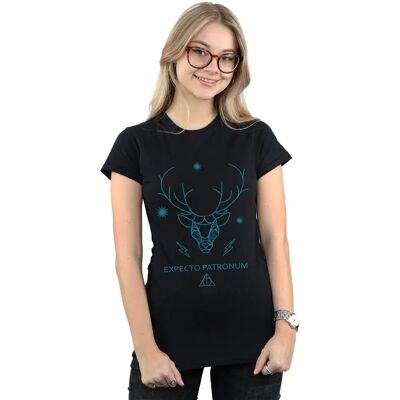 Harry Potter Expecto Patronum Damen Schwarzes T-Shirt - Kleidung Harry Potter Expecto Patronum Damen Schwarzes T-Shirt - Kleidung