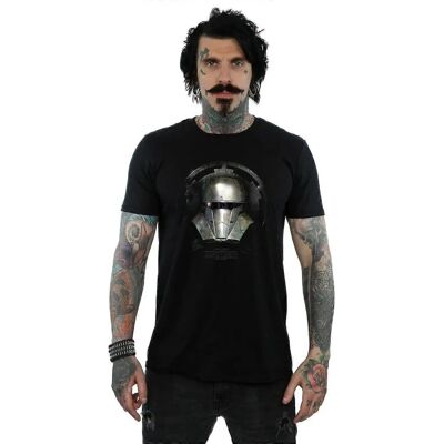 Absolute Cult Star Wars Das Mandalorian Dunkle Helm T-Shirt - Herren Schwarz XXXXX-Large Absolute Cult Star Wars Das Mandalorian Dunkle Helm T-Shirt - Herren Schwarz XXXXX-Large