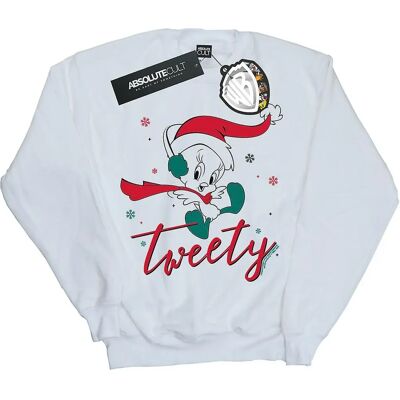 Absolute Cult Looney Tunes Tweety Pie Weiß Sweatshirt - Weihnachten Absolute Cult Looney Tunes Tweety Pie Weiß Sweatshirt - Weihnachten