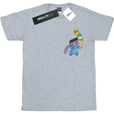 Disney Lilo And Stitch Eiscreme T-Shirt Sport Grey - T-Shirt Disney Lilo And Stitch Eiscreme T-Shirt Sport Grey - T-Shirt