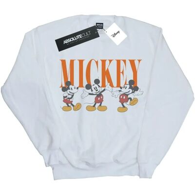 Disney Mickey Mouse Sweatshirt - Damen Weiß Small Disney Mickey Mouse Sweatshirt - Damen Weiß Small