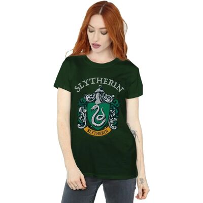 Harry Potter Slytherin Crest Katoenen Boyfriend T-Shirt Harry Potter Slytherin Crest Katoenen Boyfriend T-Shirt