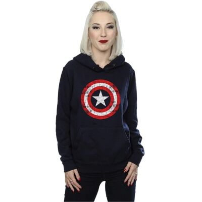 Marvel Captain America Schild Hoodie - Kapuzenpullover für Erwachsene Marvel Captain America Schild Hoodie - Kapuzenpullover für Erwachsene