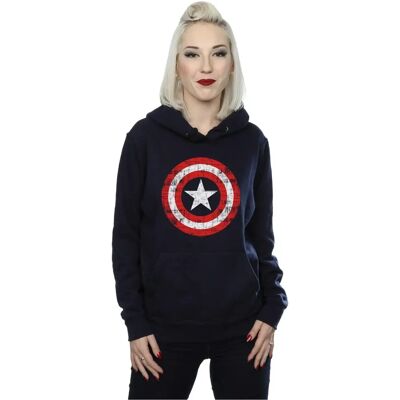 Absolute Cult Marvel Captain America Shield Hoodie Navy Blue - Hoodie Absolute Cult Marvel Captain America Shield Hoodie Navy Blue - Hoodie