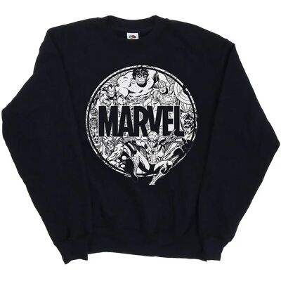Absolute Cult Marvel Comics Herren Logo Charakter Infill Sweatshirt - Sweatshirt Absolute Cult Marvel Comics Herren Logo Charakter Infill Sweatshirt - Sweatshirt