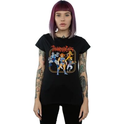 T-shirt Nero Slim Fit da Donna Thundercats di Absolute Cult - Abbigliamento T-shirt Nero Slim Fit da Donna Thundercats di Absolute Cult - Abbigliamento