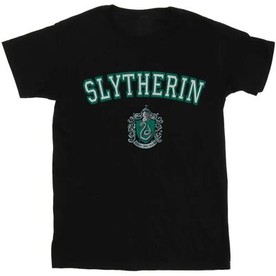 Harry Potter Slytherin Abzeichen Boyfriend T-Shirt - T-Shirt Harry Potter Slytherin Abzeichen Boyfriend T-Shirt - T-Shirt