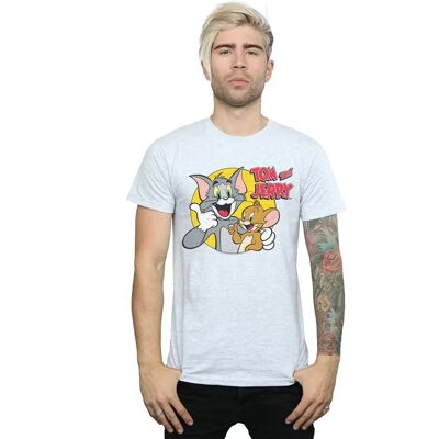 Absolute Cult Tom And Jerry Männer Daumen Hoch T-Shirt - Sport Grau - T-Shirt Absolute Cult Tom And Jerry Männer Daumen Hoch T-Shirt - Sport Grau - T-Shirt