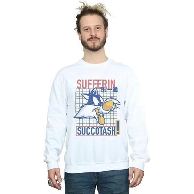 Absolute Cult Sylvester Weiß Sweatshirt - Looney Tunes Absolute Cult Sylvester Weiß Sweatshirt - Looney Tunes
