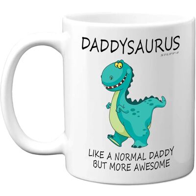 Stuff4 Daddysaurus Mug White 11oz - Dad Dinosaur Gift Stuff4 Daddysaurus Mug White 11oz - Dad Dinosaur Gift