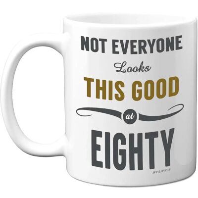 Stuff4 80th Birthday Mug - White 11oz Ceramic Gift - Special Edition Stuff4 80th Birthday Mug - White 11oz Ceramic Gift - Special Edition