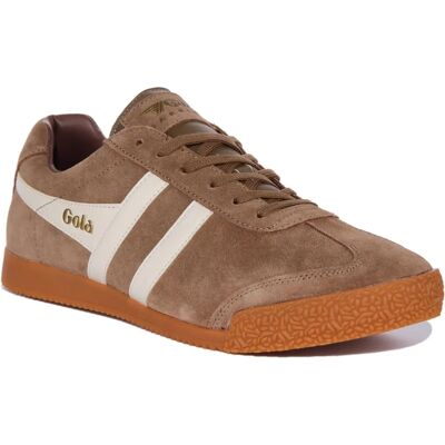 Baskets Gola Harrier Tabacco Daim - Vintage Décontracté - Publicité Baskets Gola Harrier Tabacco Daim - Vintage Décontracté - Publicité