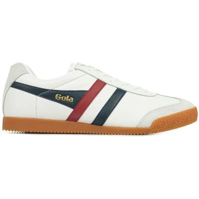 Gola Harrier Δερμάτινα Παπούτσια Λευκό Μπλε Ναυτικό Κόκκινο - Casual Trainers Gola Harrier Δερμάτινα Παπούτσια Λευκό Μπλε Ναυτικό Κόκκινο - Casual Trainers