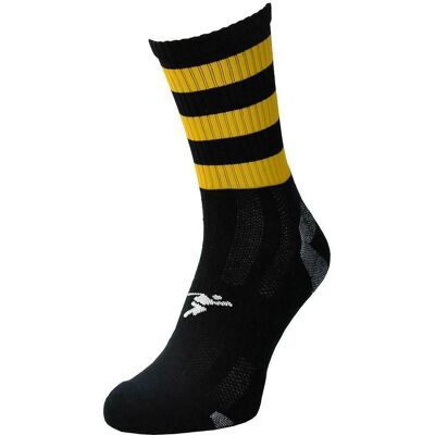 Chaussettes de football pour enfants Precision Noire/Ambre Lumineuse - Football Chaussettes de football pour enfants Precision Noire/Ambre Lumineuse - Football