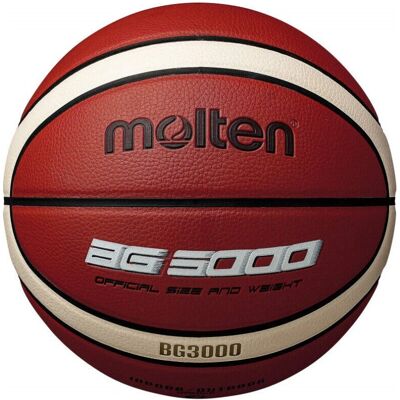 Molten 3000 Basketball - Tan/White - Striped Design - 12 Panel Molten 3000 Basketball - Tan/White - Striped Design - 12 Panel