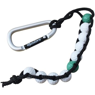 Masters Beaded Golf Stroke Counter - Black/White/Green Masters Beaded Golf Stroke Counter - Black/White/Green