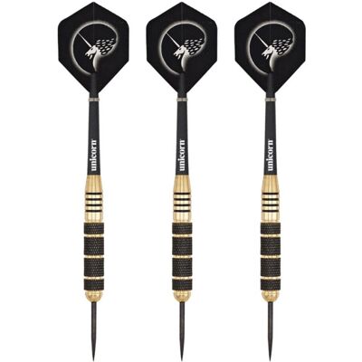 Unicorn - Core Plus Win Darts - 23g - Noir/Or - Darts Unicorn - Core Plus Win Darts - 23g - Noir/Or - Darts