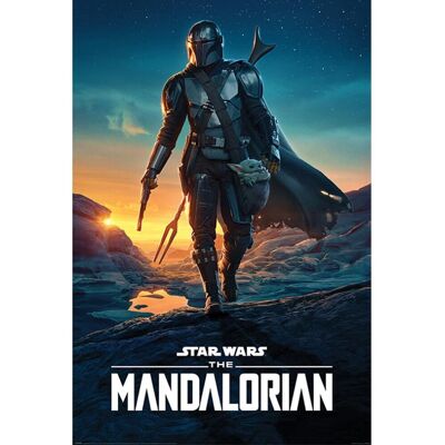 Star Wars: The Mandalorian Nightfall Affiche - Affiche Star Wars: The Mandalorian Nightfall Affiche - Affiche
