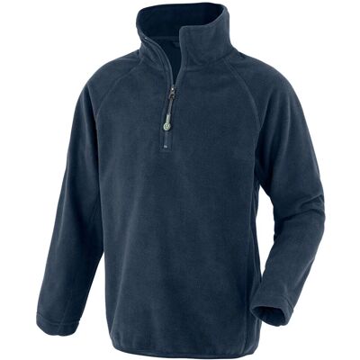 Result Genuine Recycled Navy Micro Zip Neck Fleece - fleece Result Genuine Recycled Navy Micro Zip Neck Fleece - fleece