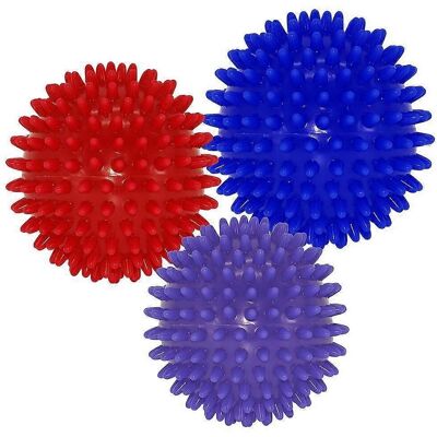 Urban Fitness Massage Balls Set - 3 Balls, Red/Blue/Purple, One Size - Massage Balls Urban Fitness Massage Balls Set - 3 Balls, Red/Blue/Purple, One Size - Massage Balls