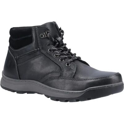 Hush Puppies Grover Lederstiefel - Low Cut - Schwarz Hush Puppies Grover Lederstiefel - Low Cut - Schwarz