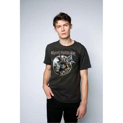 Amplified Trooper Iron Maiden T-Shirt - Unisex Adult Charcoal XS Amplified Trooper Iron Maiden T-Shirt - Unisex Adult Charcoal XS