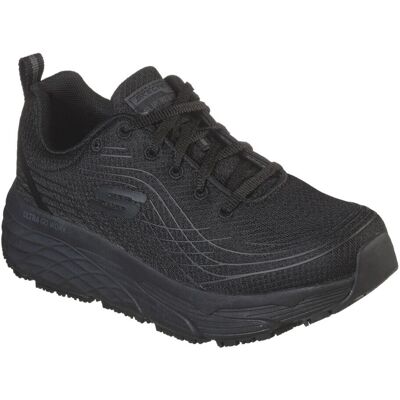 Skechers Womens Max Cushioning Elite Sr Safety Shoes - Black - Size: 8 - Safety Shoes Skechers Womens Max Cushioning Elite Sr Safety Shoes - Black - Size: 8 - Safety Shoes