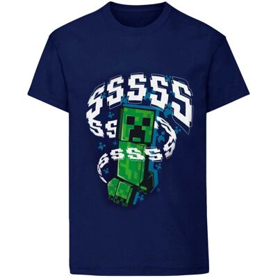 Minecraft Creeper Navy T-Shirt - Unisex Clothing Minecraft Creeper Navy T-Shirt - Unisex Clothing