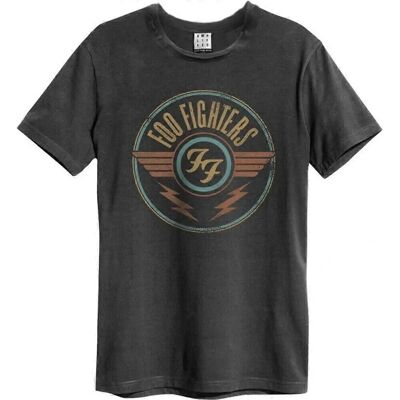 Amplified Unisex Adult FF Air Foo Fighters T-Shirt Charcoal XS - T-Shirt Amplified Unisex Adult FF Air Foo Fighters T-Shirt Charcoal XS - T-Shirt