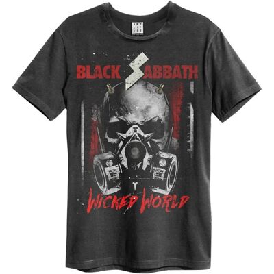 Amplified Wicked World Black Sabbath Charcoal XS T-Shirt - T-Shirt Amplified Wicked World Black Sabbath Charcoal XS T-Shirt - T-Shirt