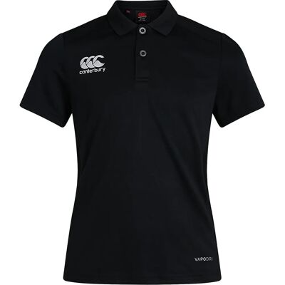 Canterbury Dames Zwart Polo Shirt Maat 10 - Polo Shirt Canterbury Dames Zwart Polo Shirt Maat 10 - Polo Shirt