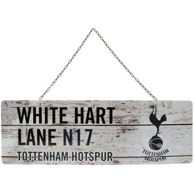 Tottenham Hotspur FC Rustic Plaque White/Black - Plaque Tottenham Hotspur FC Rustic Plaque White/Black - Plaque