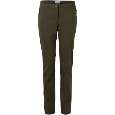 Craghoppers Dames Kiwi Pro II Broek - Khaki Groen - Maat 20 Craghoppers Dames Kiwi Pro II Broek - Khaki Groen - Maat 20