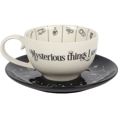 Something Different Fortune Telling Ceramic Tea Cup White/Black - Tea Cup Something Different Fortune Telling Ceramic Tea Cup White/Black - Tea Cup