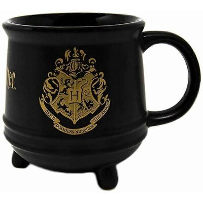 Harry Potter Hogwarts Crest Cauldron Ceramic Mug - Ceramics, Microwave Safe, 315ml Harry Potter Hogwarts Crest Cauldron Ceramic Mug - Ceramics, Microwave Safe, 315ml