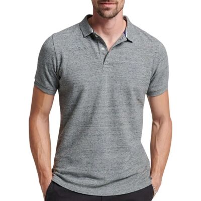 Superdry Klassisches Pique Polo (M1110343A) - hellgrau Superdry Klassisches Pique Polo (M1110343A) - hellgrau