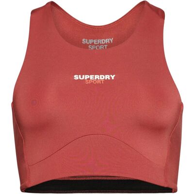 Superdry Reggiseno Sportivo Core Active per Donna - Multisport - Rosso Superdry Reggiseno Sportivo Core Active per Donna - Multisport - Rosso
