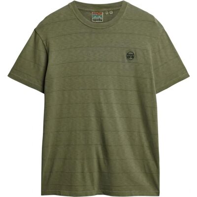 Superdry M1011570A Bio-Baumwolle Vintage Textur T-Shirt - Lässig Superdry M1011570A Bio-Baumwolle Vintage Textur T-Shirt - Lässig