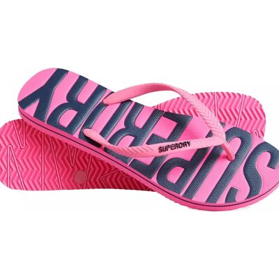 Superdry Vintage Vegane Flip Flops - Pink - Damen - Größe M Superdry Vintage Vegane Flip Flops - Pink - Damen - Größe M