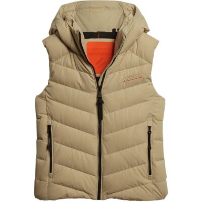 Superdry Mikrofaser Wattierte Weste (W5011560A) beige Superdry Mikrofaser Wattierte Weste (W5011560A) beige