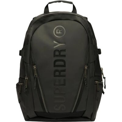 Superdry Sac à dos en toile noire - Casual Sport - W9110342A - Publicité Superdry Sac à dos en toile noire - Casual Sport - W9110342A - Publicité