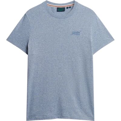Superdry Vintage Logo Broderet Emb Tee (M1011245A) - bay blue marl Superdry Vintage Logo Broderet Emb Tee (M1011245A) - bay blue marl