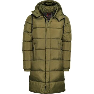Superdry Rips Longline Puffer Jacket (M5011759A) green Superdry Rips Longline Puffer Jacket (M5011759A) green