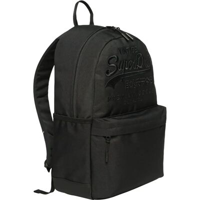 Mochila Heritage Montana da Superdry - Casual, Preta, Poliéster Mochila Heritage Montana da Superdry - Casual, Preta, Poliéster