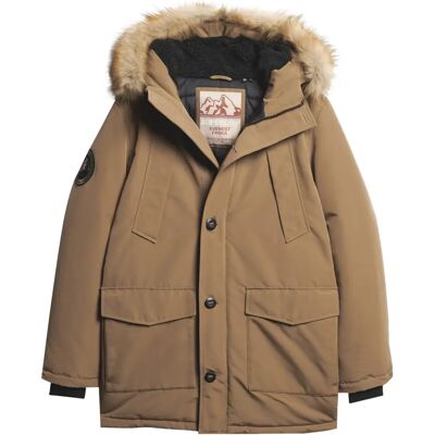 Parka en fausse fourrure Superdry Everest (M5011741A) - brun sable - Publicité Parka en fausse fourrure Superdry Everest (M5011741A) - brun sable - Publicité